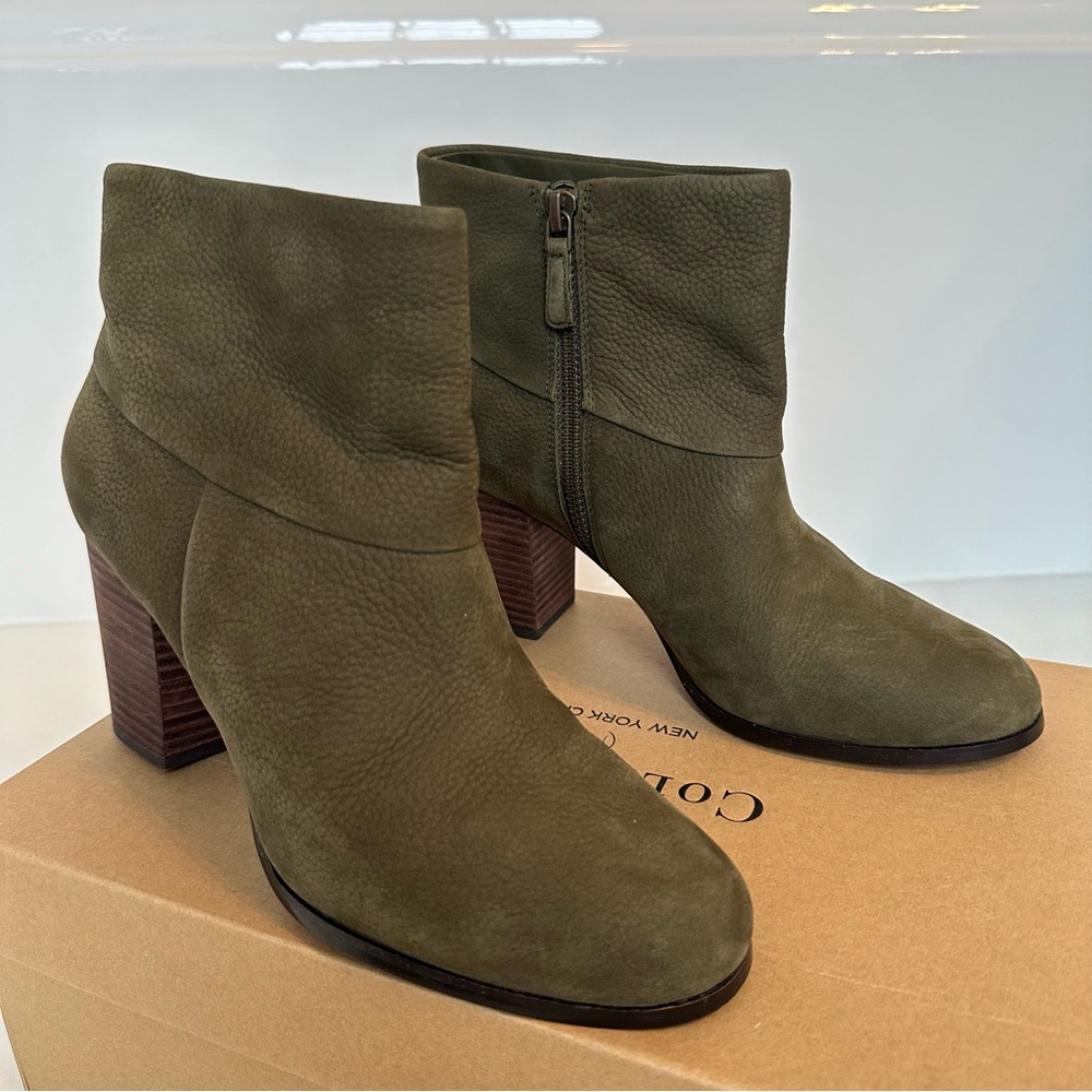Cole Haan Cassidy Nubuck Zip Ankle Boots
